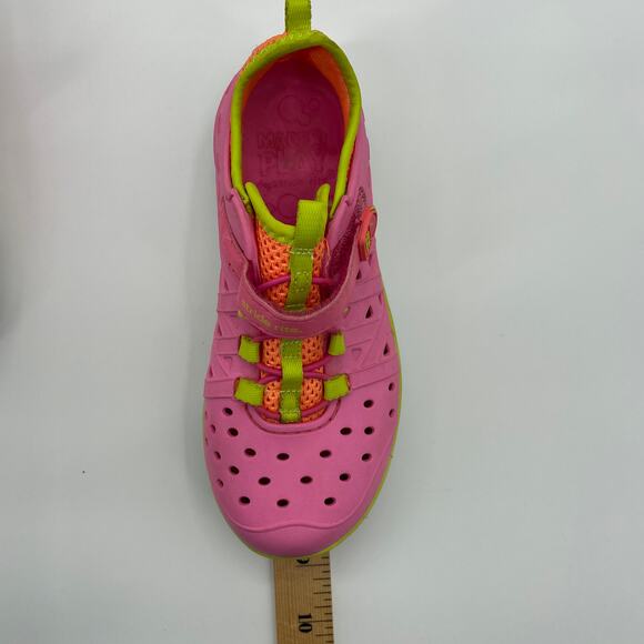 STRIDE RITE Made 2 Play Phibian Girls Water Shoes Pink Elastic Closure M2P - Picture 3 of 9